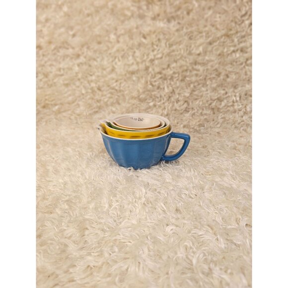 Set of Colorful Ceramic Nesting Measuring Cups - Picture 6 of 6